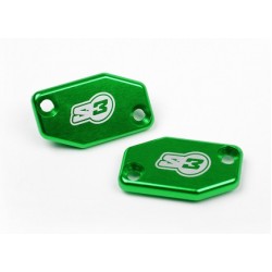 COPPIA di Coperchi Pompa Freno e Frizione S3 BRAKTEC (VERDE) COPPIA di Coperchi Pompa Freno e Frizione S3 BRAKTEC (VERDE)