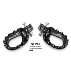 Pedane S3 CURVE Hard Rock Ergal (Nero)