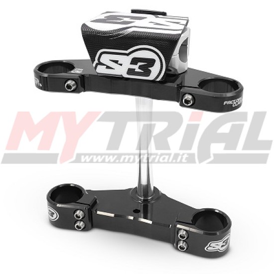Kit Piastre Forcella TECH 39mm per GAS GAS S3 (NERO)