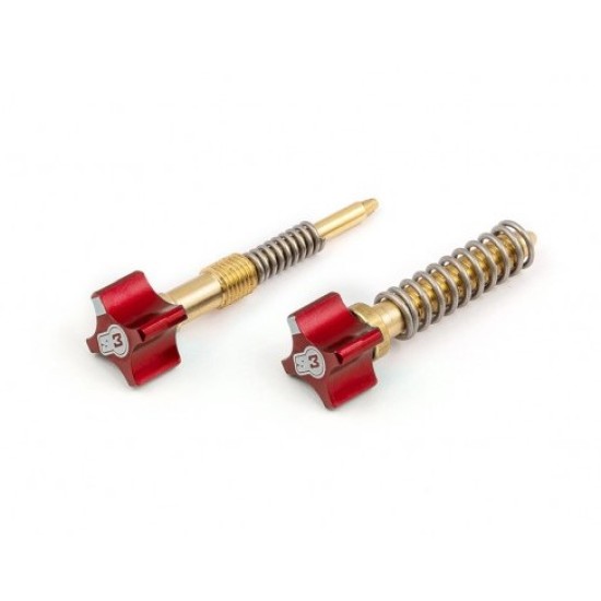 Viti S3 Minimo e Aria Carburatore Keihin ROSSO