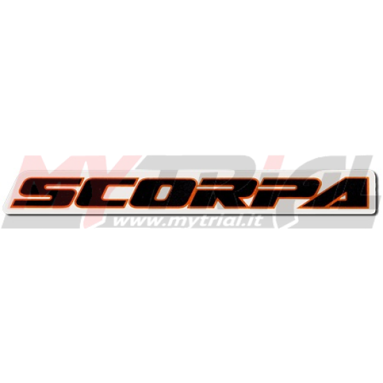 ADESIVO LOGO SCORPA (bianco e nero)