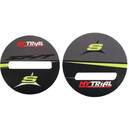 KIT Adesivi Coperchi Volano e Frizione SHERCO (GRIGIO RUVIDO)