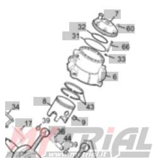 Pistone SHERCO SCORPA 250 (A)