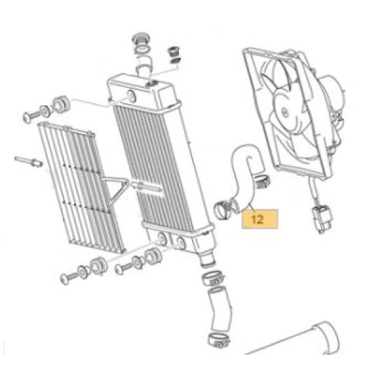 Tubo Acqua SHERCO/SCORPA 2012/22