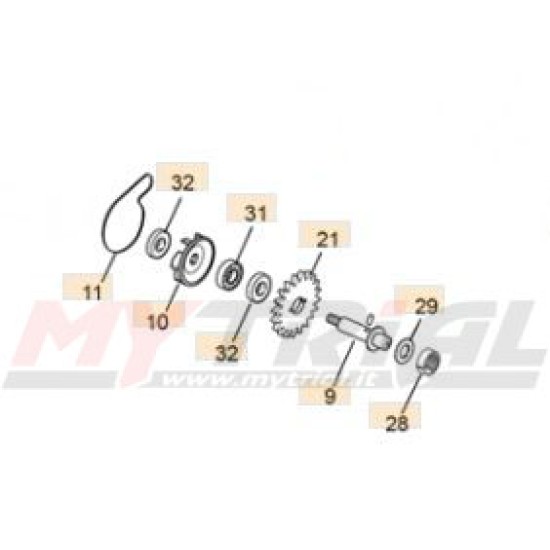 Kit Pompa Acqua SHERCO 17-22, SCORPA 17-22