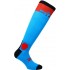 Calze SIX2 LONG RACING (Turchese-Rosso)