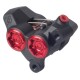 Pinza Freno Anteriore BRAKTEC BLACKRED 4Pistoni