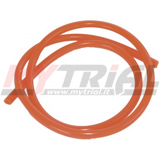 Tubo Benzina 4x8mm (ARANCIONE FLUO)