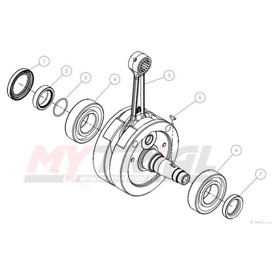 Cuscinetto Albero Motore TRS 16-22