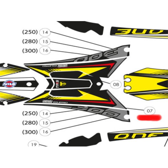 Adesivi Cassa Filtro TRS RR 2017