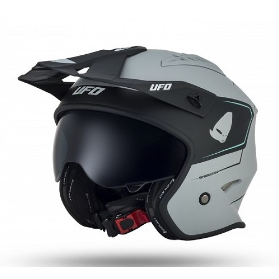 Casco UFO (Bianco-Nero)